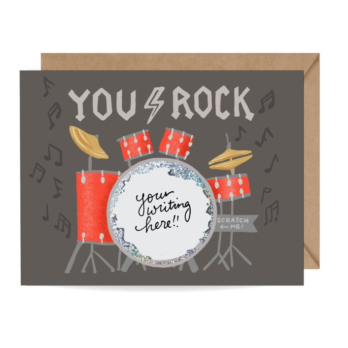 You Rock - Scratch-Off Birthday Card