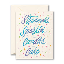 Load image into Gallery viewer, Streamers &amp; Sparklers &amp; Candles - Card
