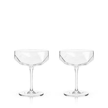 Load image into Gallery viewer, Faceted Crystal Coupe - Set of 2
