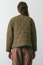Load image into Gallery viewer, Toggle Button Diamond Quilted Jacket
