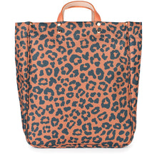 Load image into Gallery viewer, &quot;Parker&quot; Leopard Nylon Tote with Leather Accents
