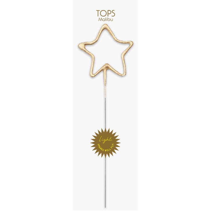 Big Golden Sparkler Wand - Star
